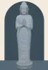  Product image 1 of the product “Standing Buddha made of Riverstone, position Namaskara , H. 153cm. ”